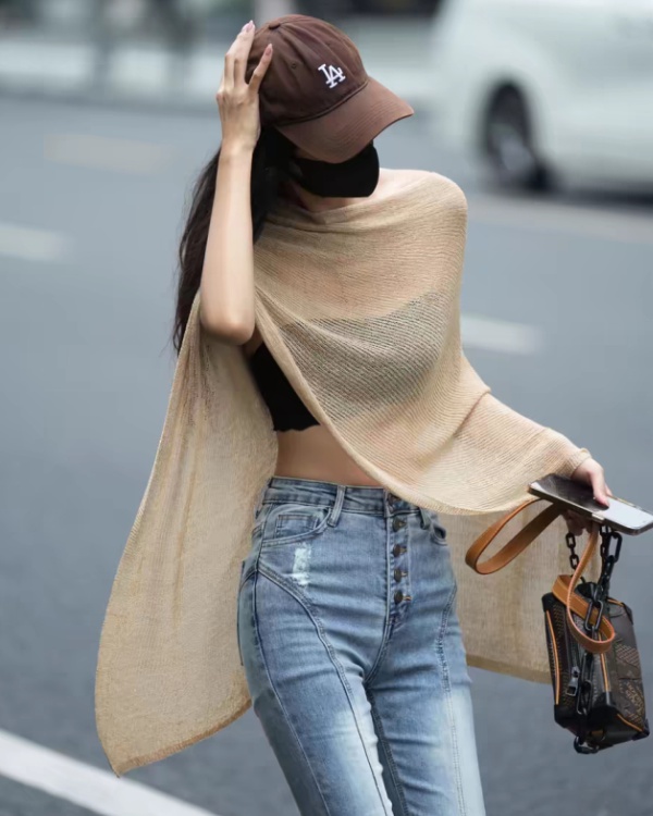 Loose lazy sweater spring and summer cloak for women