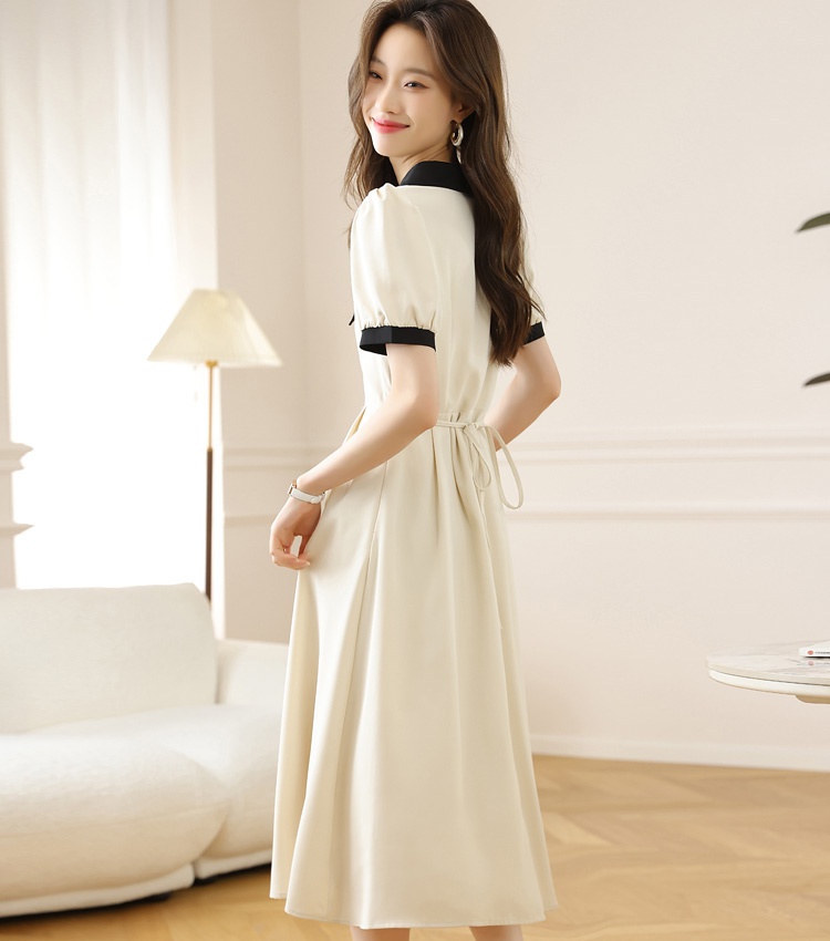 Summer France style long dress temperament niche dress