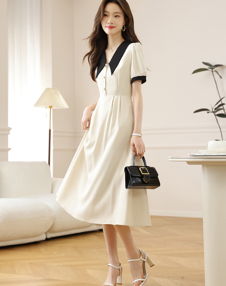 Summer France style long dress temperament niche dress