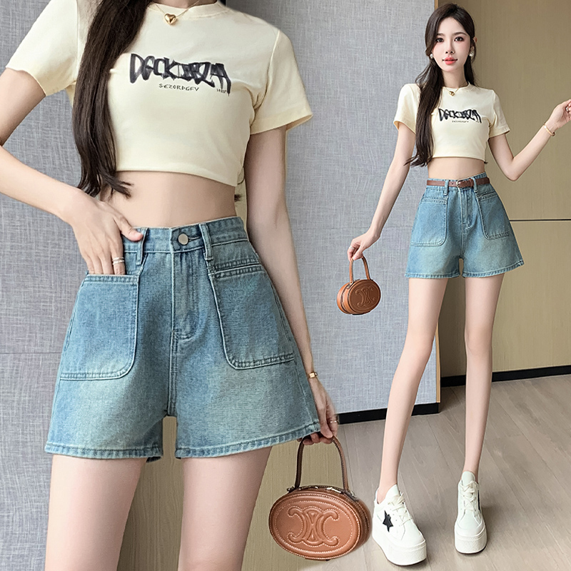 Summer refreshing all-match short jeans for women