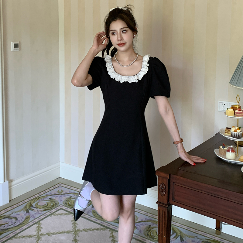 France style A-line small fellow summer dress