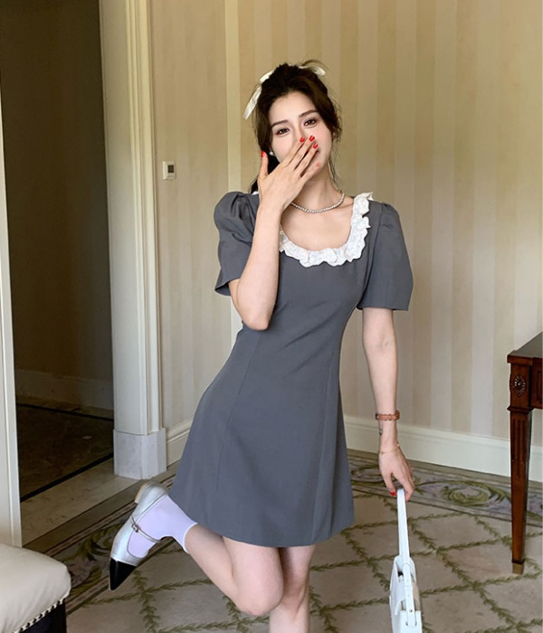 France style A-line small fellow summer dress