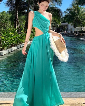 Temperament beach dress travel long dress for women