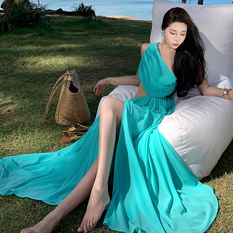 Temperament beach dress travel long dress for women