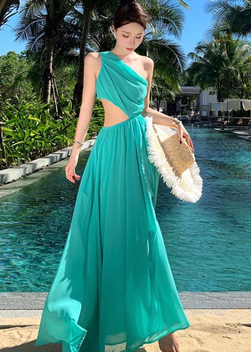 Temperament beach dress travel long dress for women