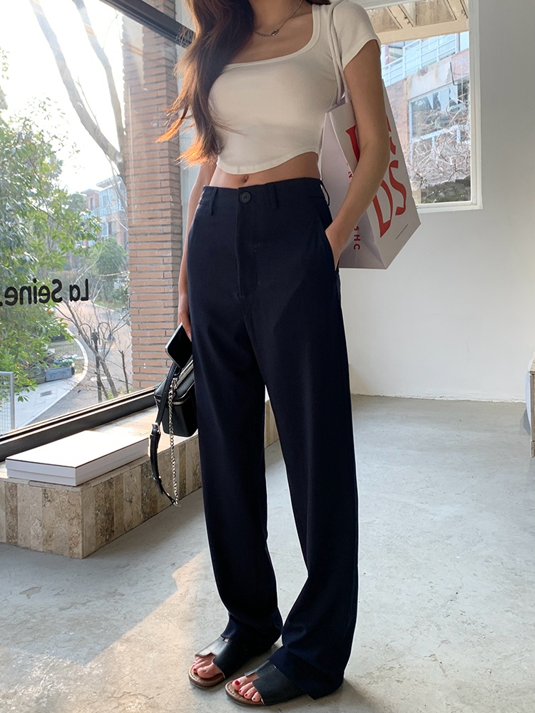 Fashionable casual pants slim suit pants for women