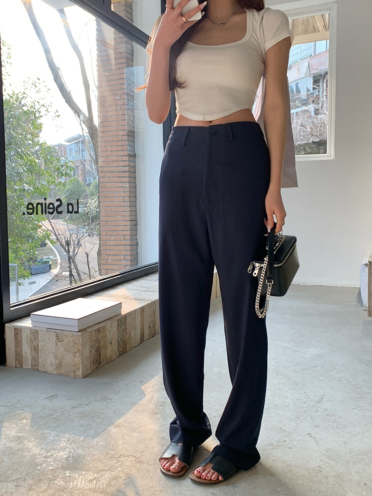 Fashionable casual pants slim suit pants for women