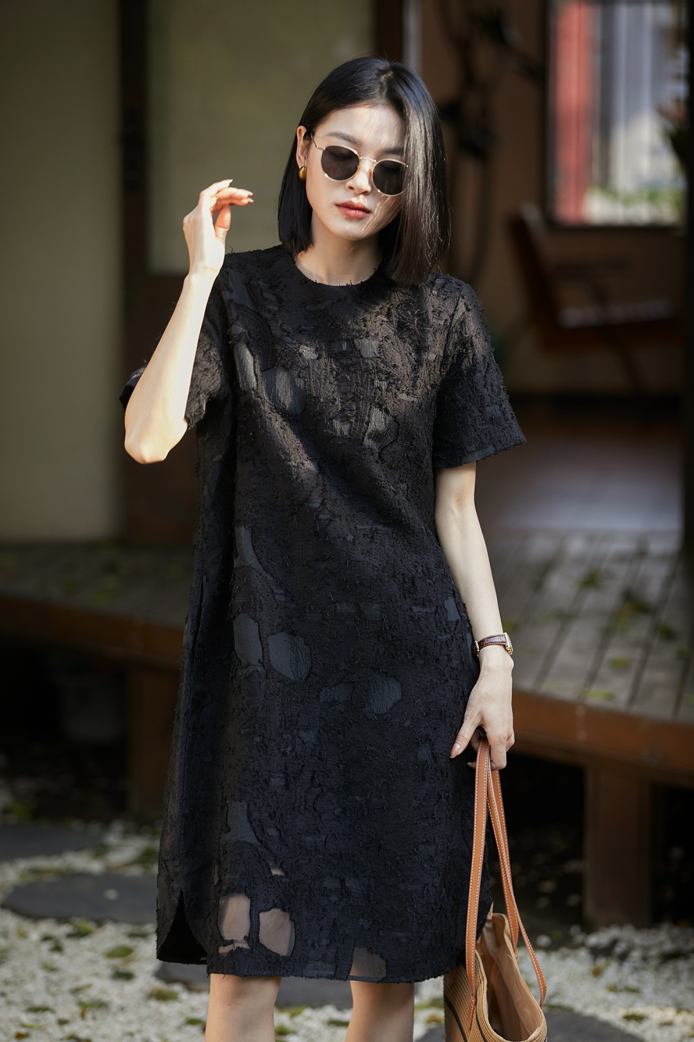 Loose light dress irregular formal dress