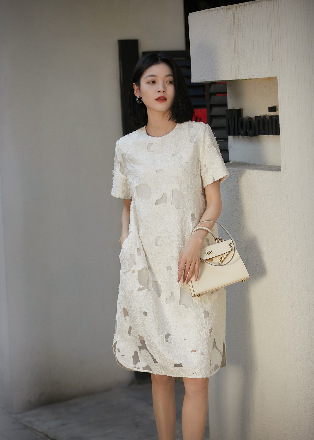 Loose light dress irregular formal dress