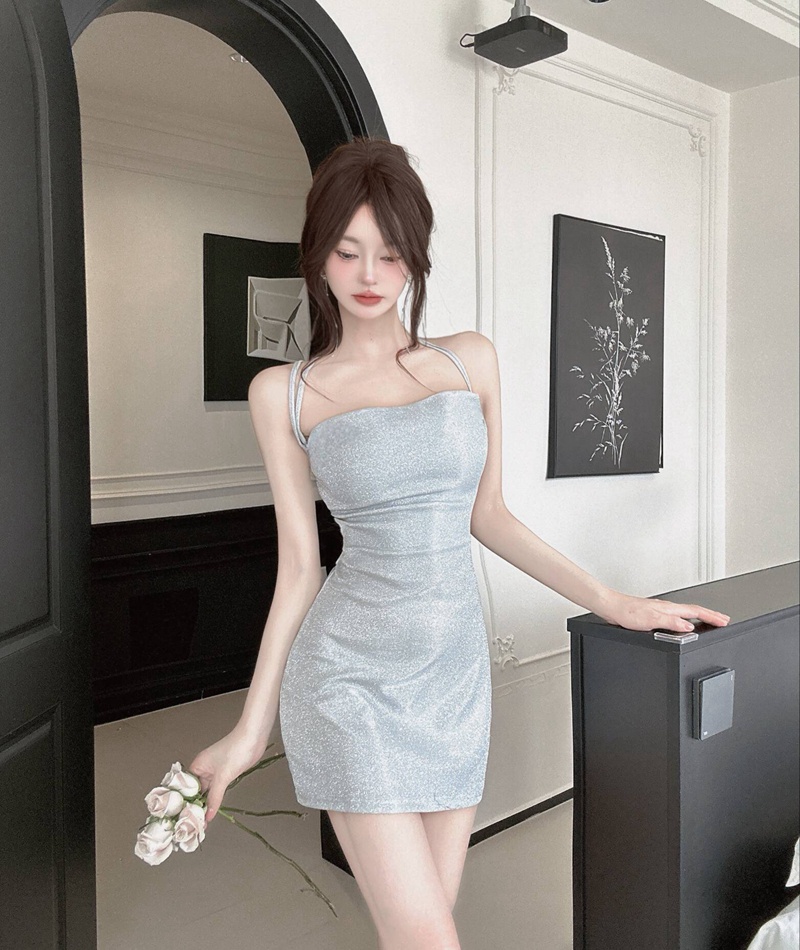 Sling temperament dress bandage T-back for women