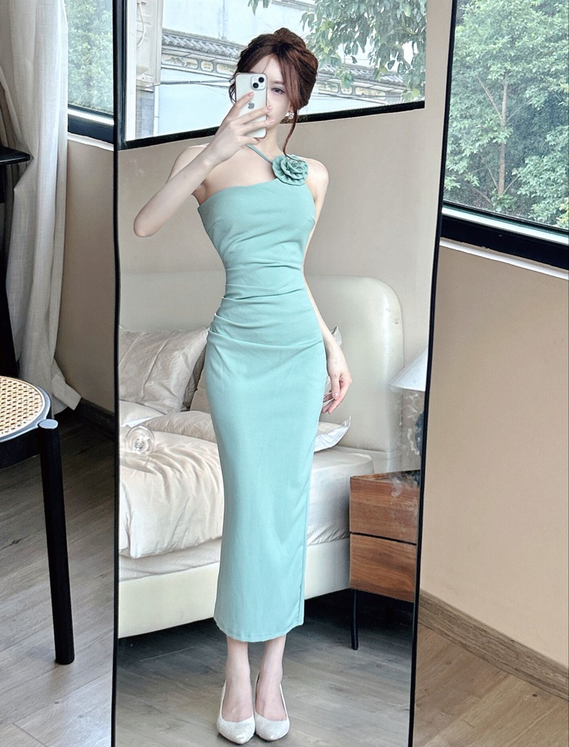 Package hip long dress flowers formal dress for women