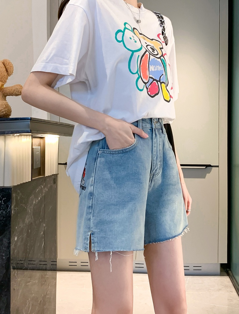 Korean style pattern summer Casual short jeans