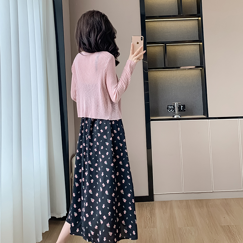 Floral Korean style France style Casual spring dress