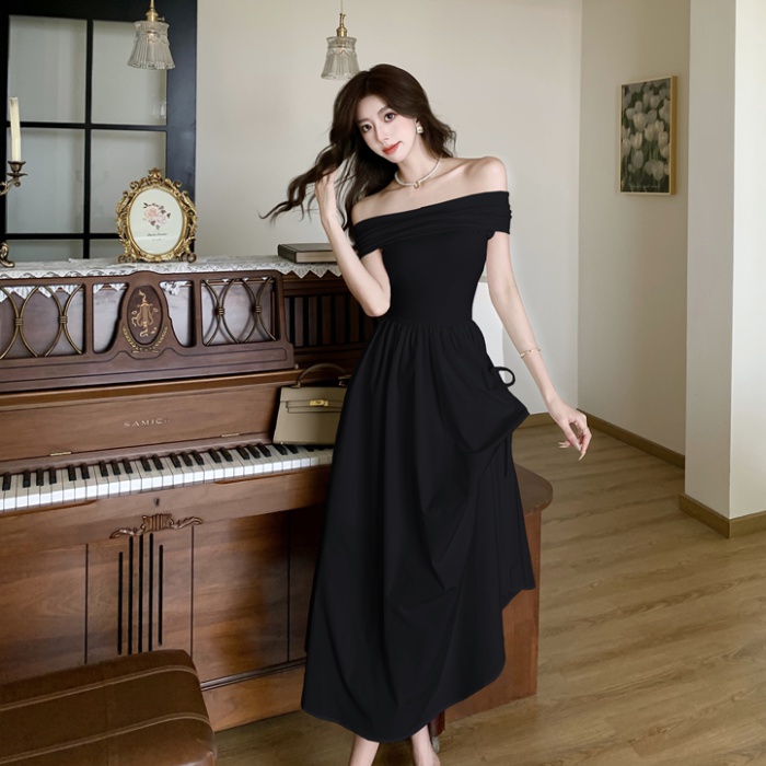 Pinched waist enticement long dress summer dress for women