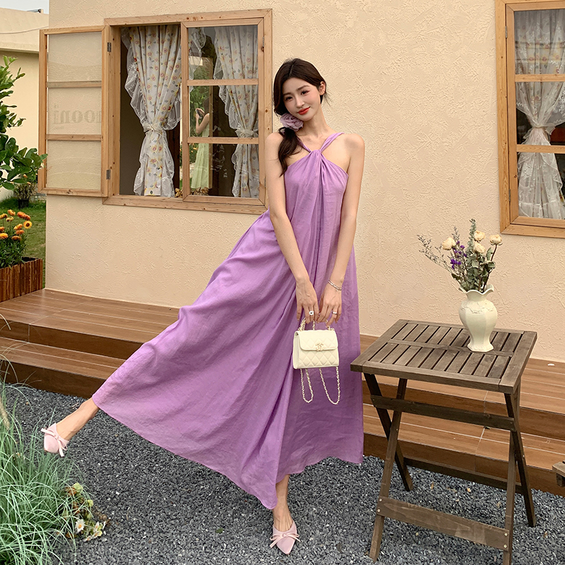 Temperament lithe wear long dress