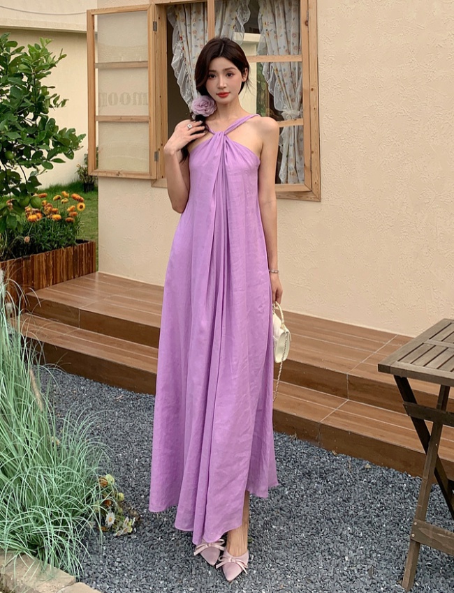 Temperament lithe wear long dress