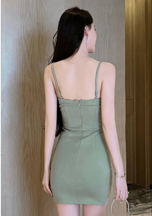 Bar strap dress temperament T-back for women