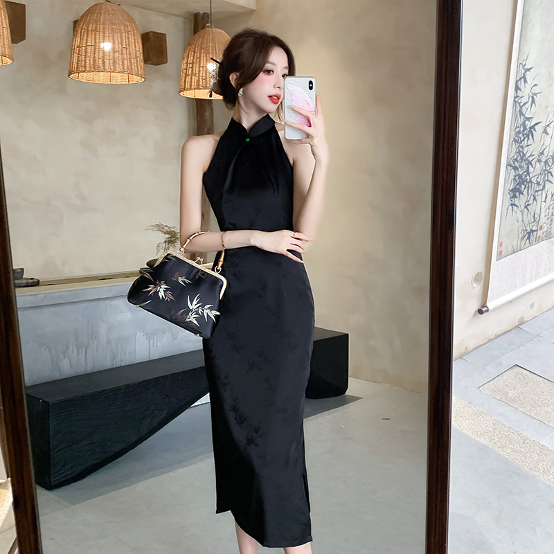 Temperament Chinese style dress long cheongsam for women