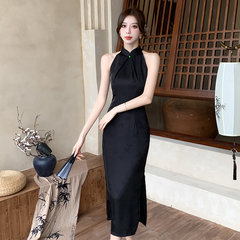 Temperament Chinese style dress long cheongsam for women