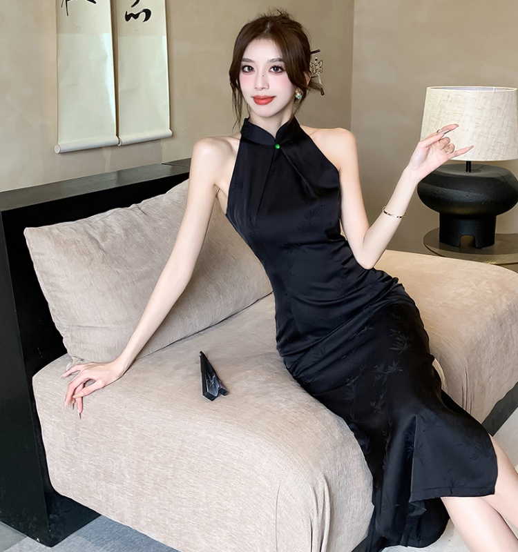 Temperament Chinese style dress long cheongsam for women