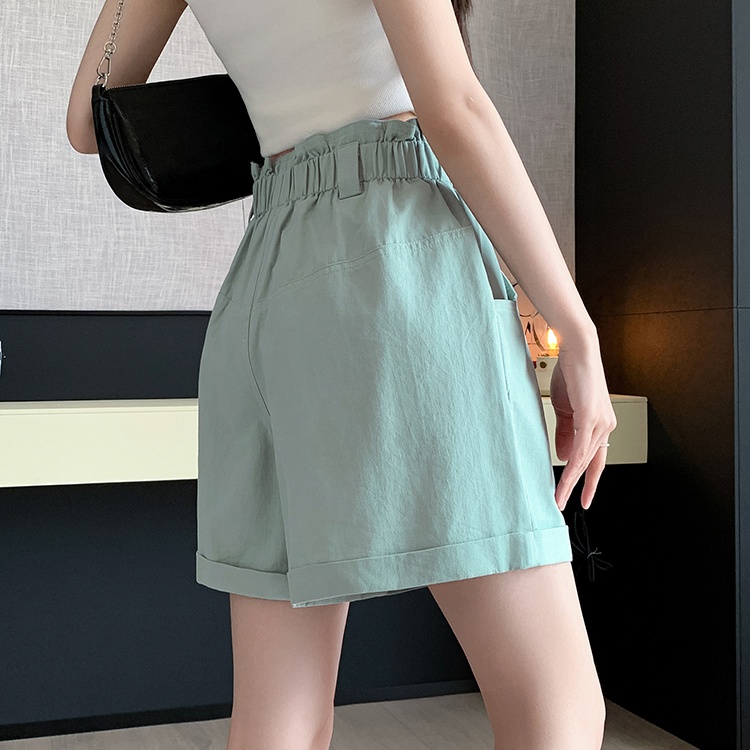 Casual bud wide leg pants loose shorts for women