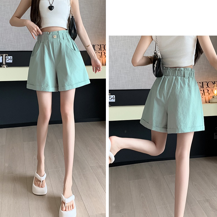 Casual bud wide leg pants loose shorts for women