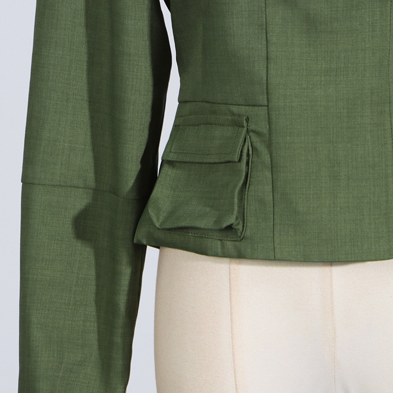 Horizontal collar short skirt high waist tops a set