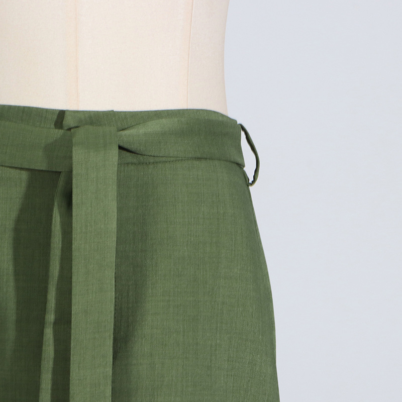 Horizontal collar short skirt high waist tops a set