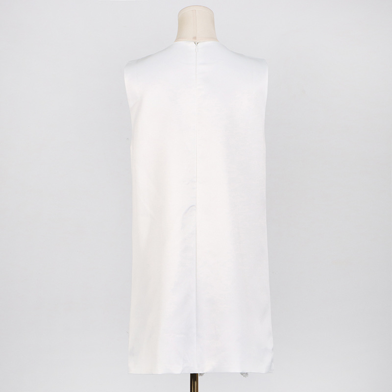 Pure stereoscopic sleeveless retro short summer dress