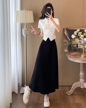 Chinese style fashion commuting skirt a set