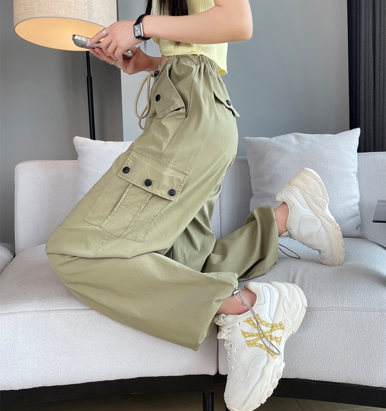 Wear ice silk work pants summer sweatpants for women