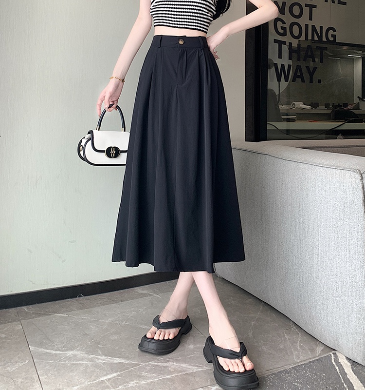 Ice silk long dress summer business suit for women