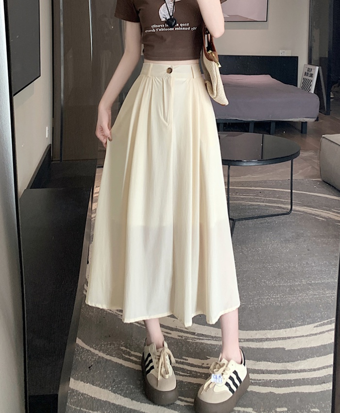 Ice silk long dress summer business suit for women