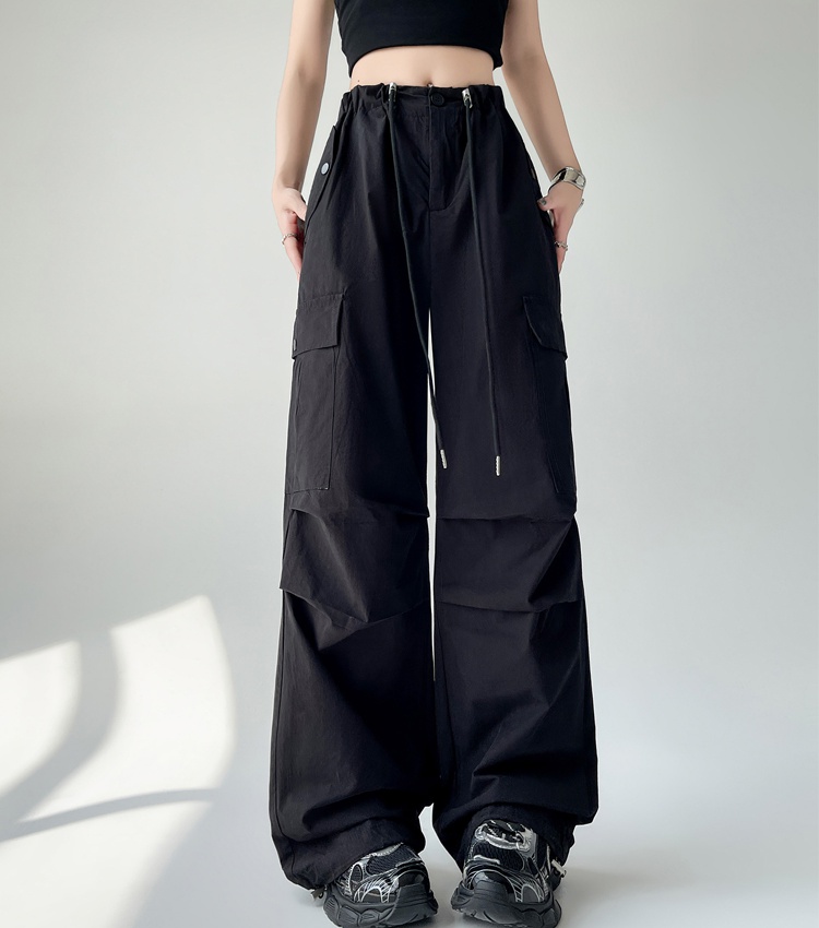 Summer wide leg pants sports work pants for women