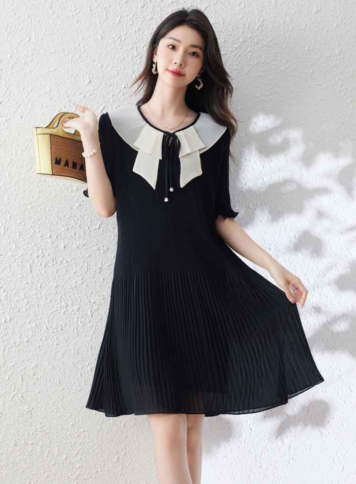 Temperament summer large yard short sleeve dress