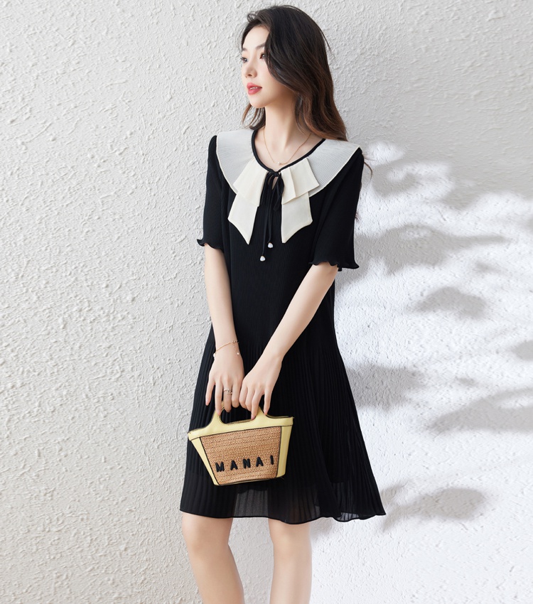 Temperament summer large yard short sleeve dress