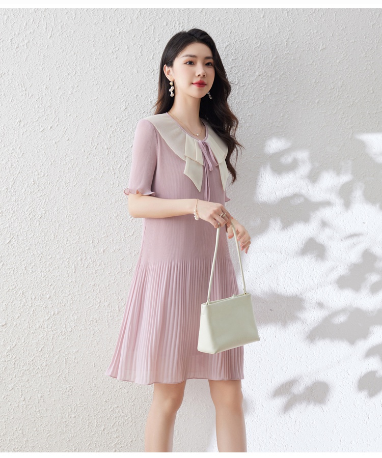 Temperament summer large yard short sleeve dress