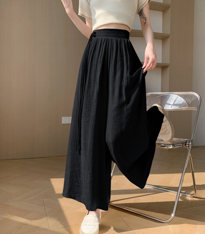 Elastic Casual long pants niche culottes for women