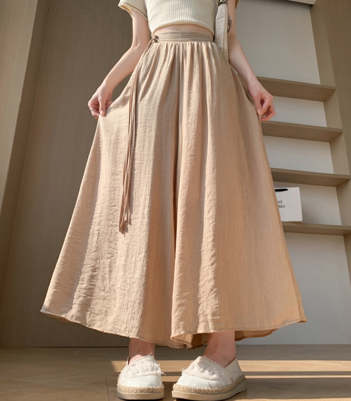 Elastic Casual long pants niche culottes for women