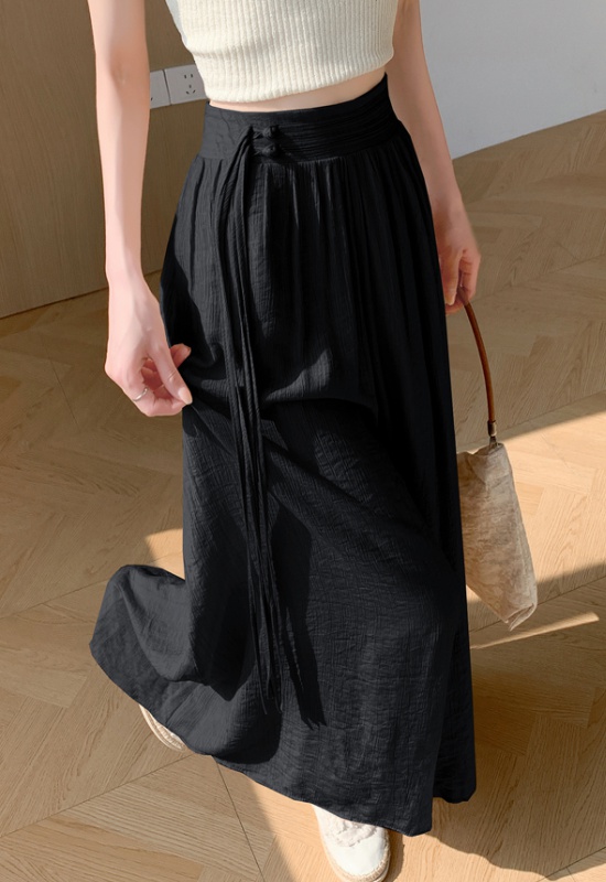 Elastic Casual long pants niche culottes for women