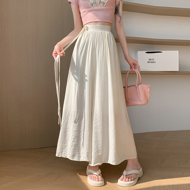 Elastic Casual long pants niche culottes for women