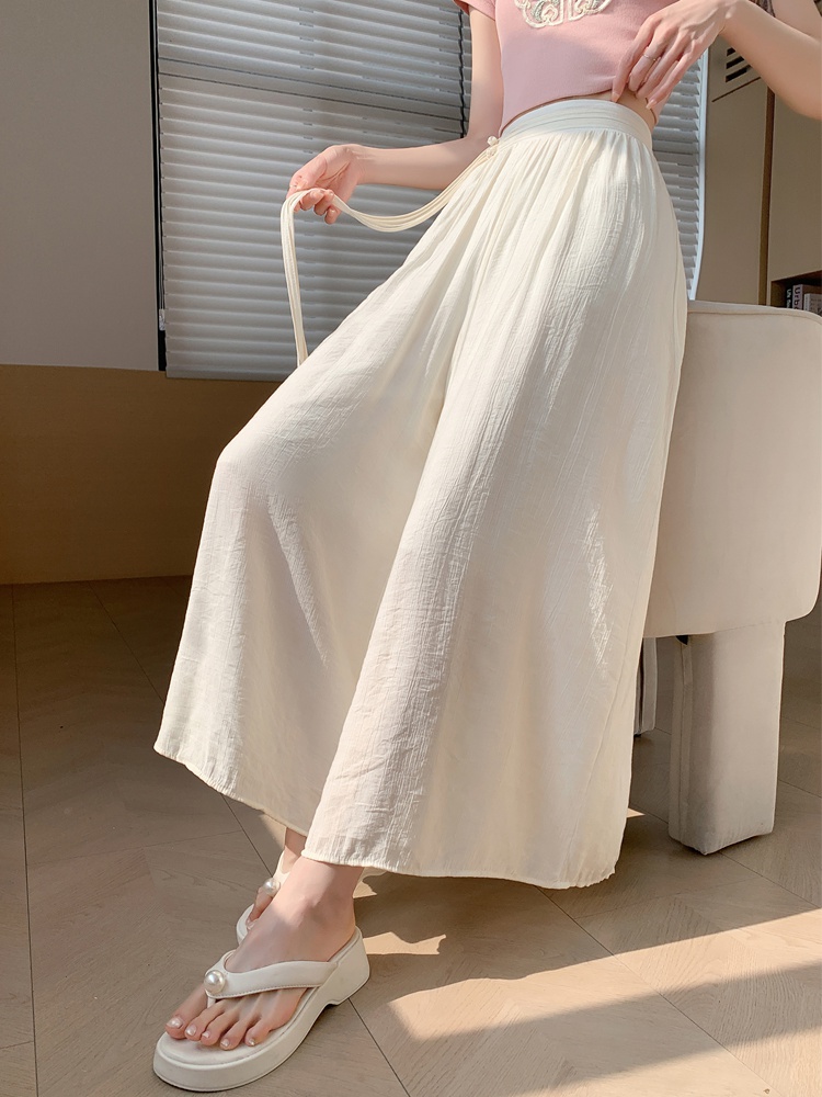 Elastic Casual long pants niche culottes for women