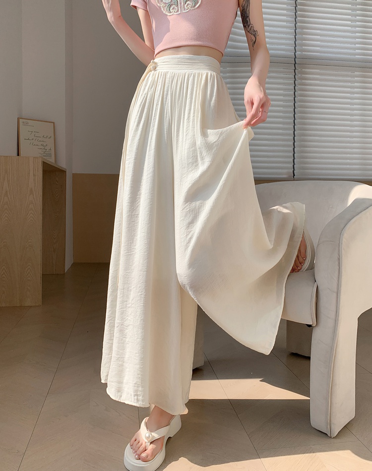 Elastic Casual long pants niche culottes for women