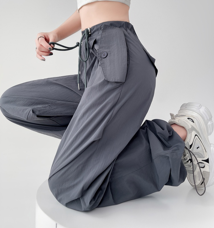 All-match Casual straight pants wear summer work pants for women