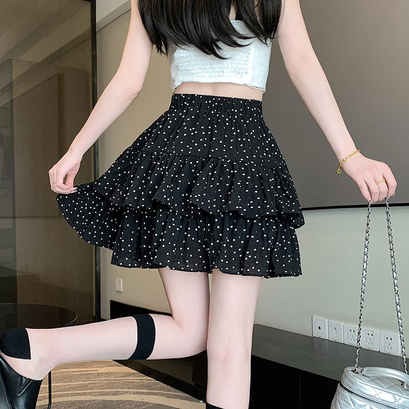 Cake A-line skirt anti emptied puff skirt for women