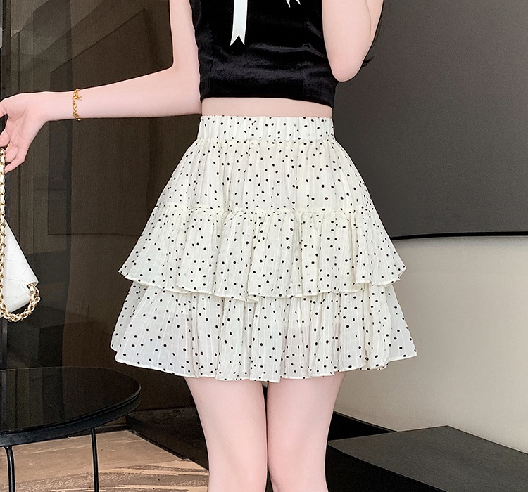 Cake A-line skirt anti emptied puff skirt for women