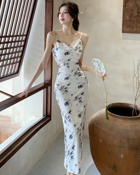 Chinese style dress tender long dress for women
