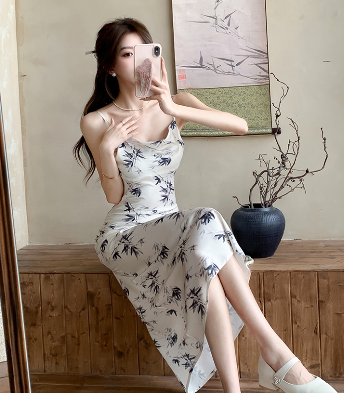 Chinese style dress tender long dress for women