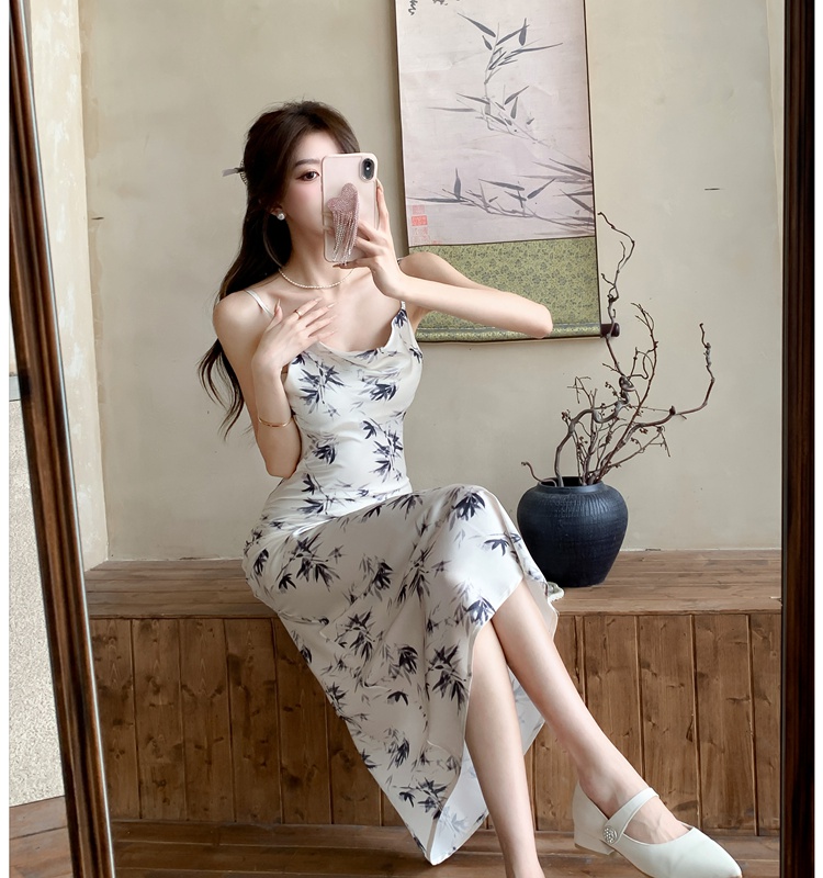 Chinese style dress tender long dress for women