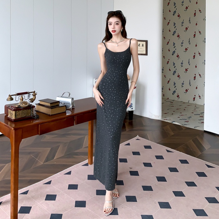 Sling package hip dress temperament long dress